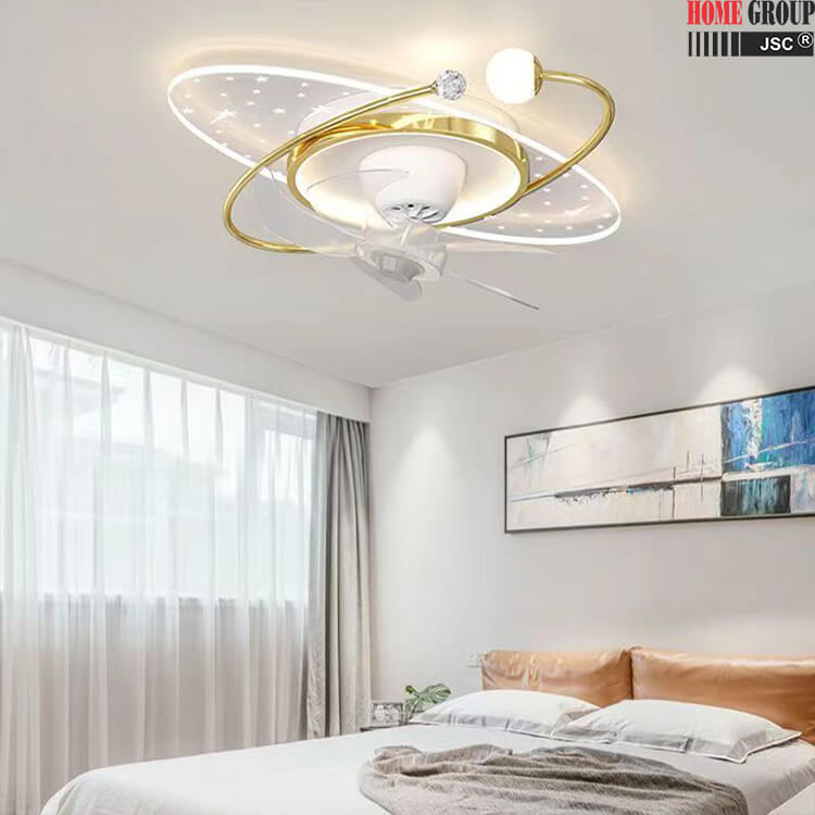Đèn Quạt Ốp Trần HG1058 Đơn Giản 3 Chế Độ Đèn Quạt Ốp Trần HG1058 Đơn Giản 3 Chế Độ - Ảnh 2