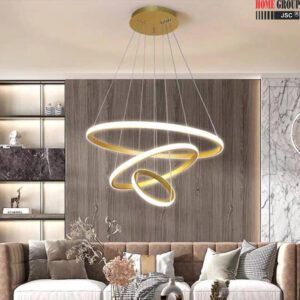 Đèn thả ba vòng HG1026 đơn giản