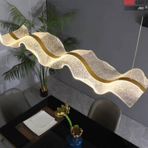 Đèn thả HG1029 lụa sóng