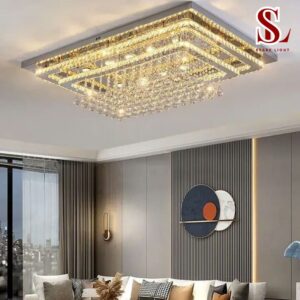 đèn ốp trần pha lê hiện đại sl1036