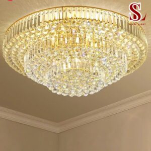 đèn ốp trần pha lê mam tròn sl1023
