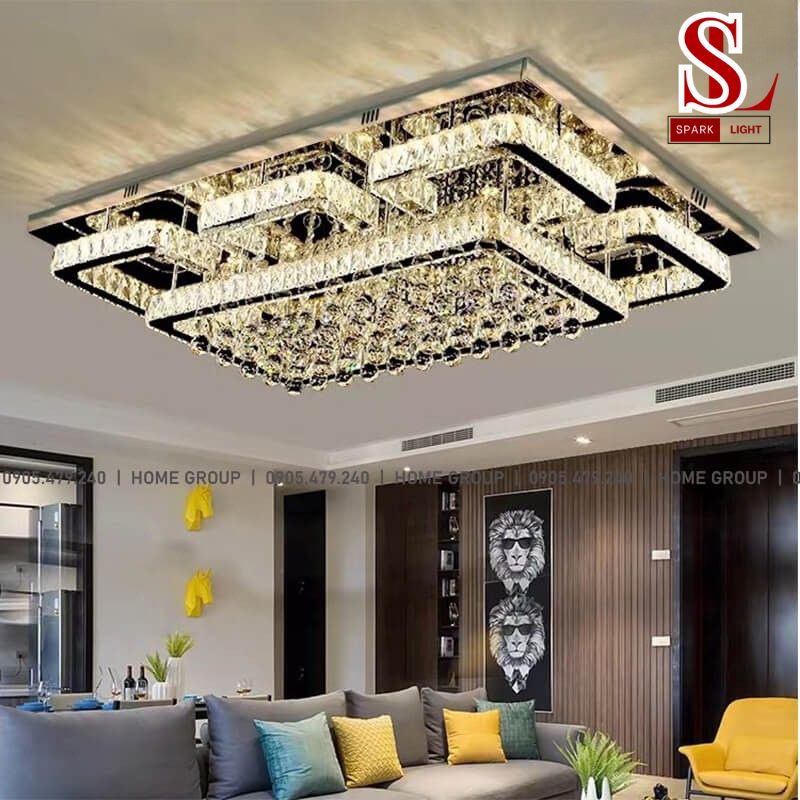 đèn ốp trần pha lê sl1074