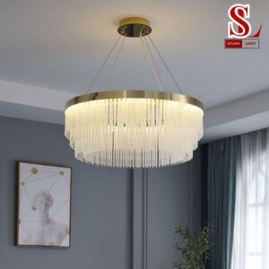 Đèn thả hạt pha lê hình tròn SL1006