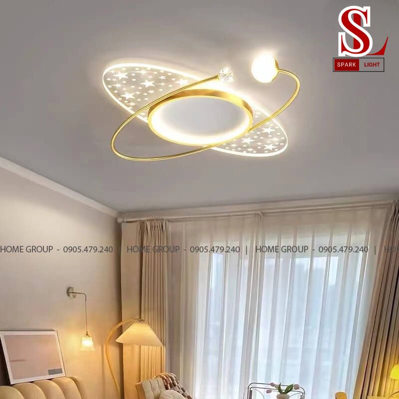 đèn trang trí ốp trần hệ mặt trời ngôi sao sl1039