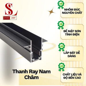 thanh ray nam châm