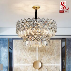 đèn chùm LED sang trọng hiện đại fl1052
