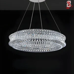 Đèn thả chùm pha lê led phòng khách sang trọng ST1009