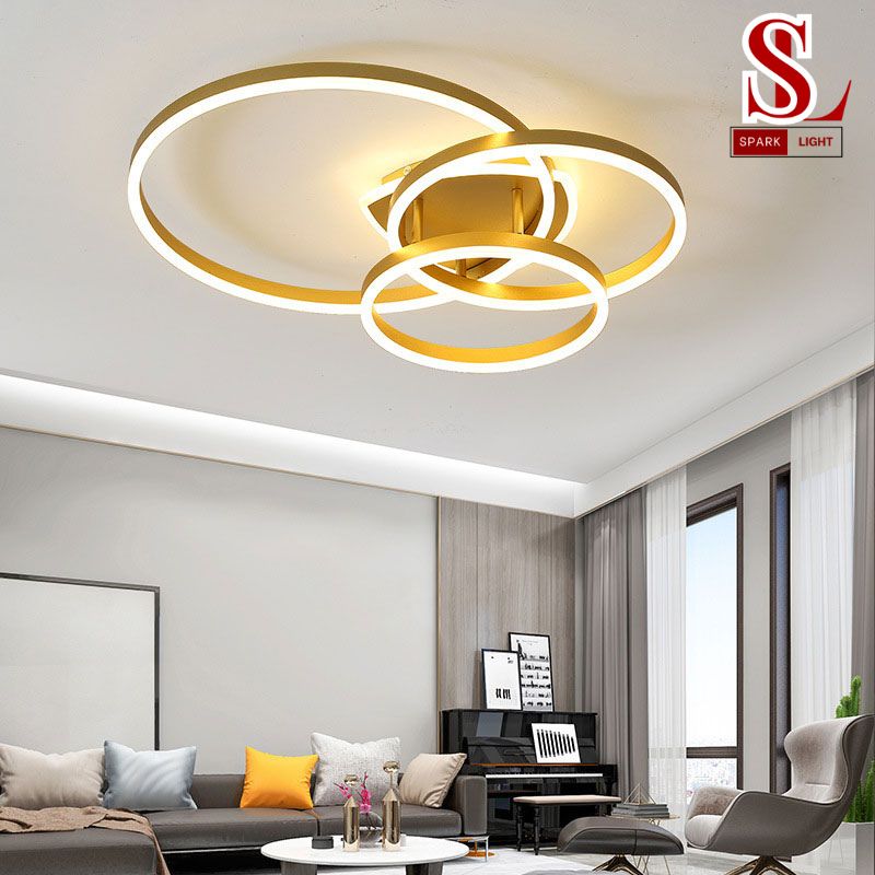 đèn trần led phòng khách hình vòng st1026