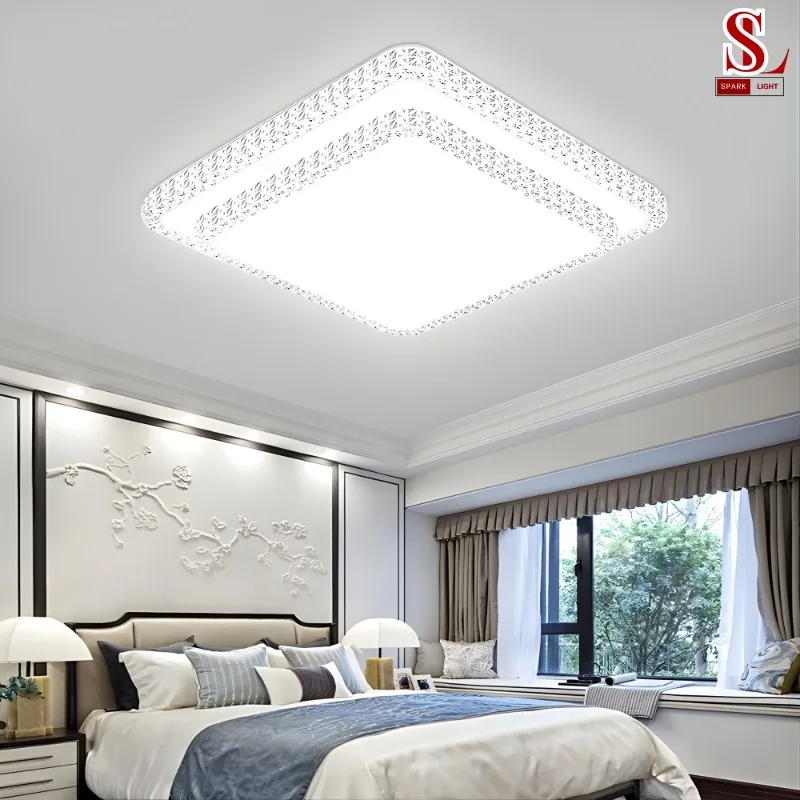 Đèn ốp trần pha lê hình vuông SL9036