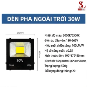 den pha led cao cap 30w 50w 100w 150w 200w sl9104 9