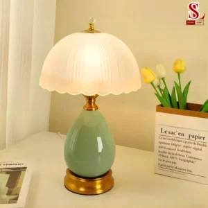 Đèn phòng ngủ gốm sứ màu lam SL9059