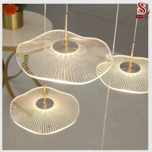 Đèn thả thông tầng hình lá sen SL9010 den tha thong tang hinh la sen sl9010