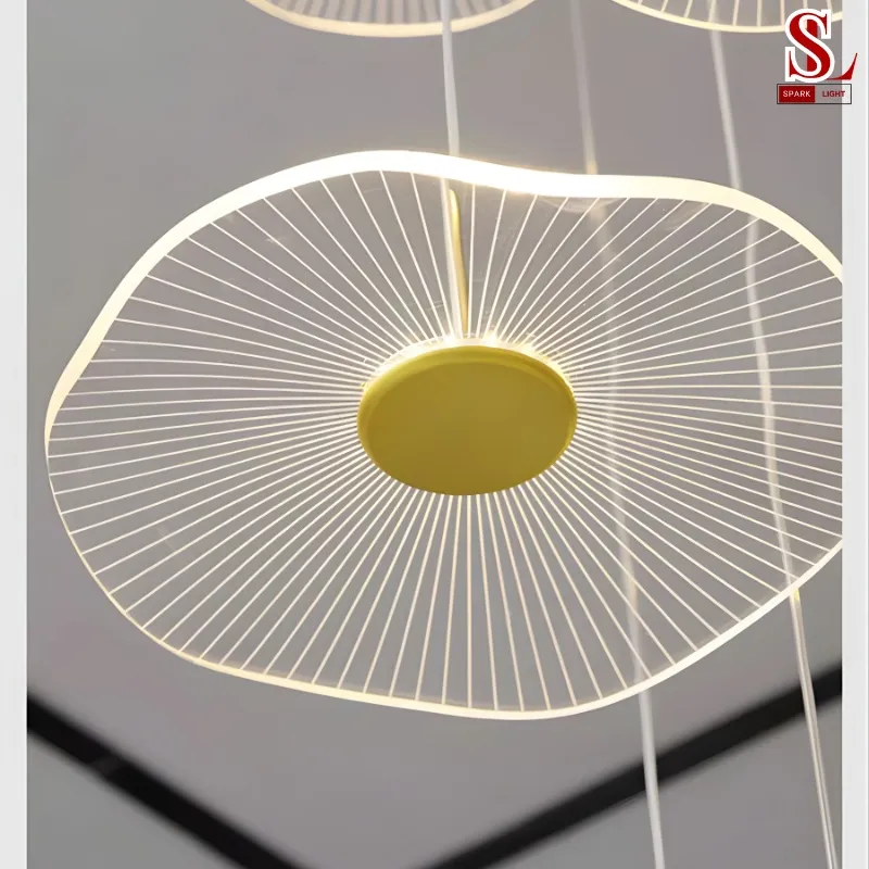 Đèn thả thông tầng hình lá sen SL9010 Đèn thả thông tầng hình lá sen SL9010 - Ảnh 6
