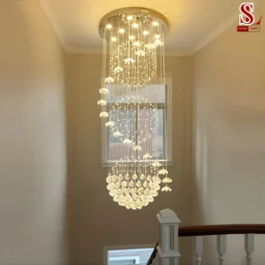 Đèn thả thông tầng pha lê sang trọng SL9098 den tha thong tang pha le sang trong sl9098 2