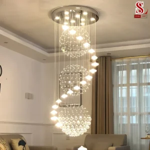 Đèn thả thông tầng pha lê sang trọng SL9098 den tha thong tang pha le sang trong sl9098 5