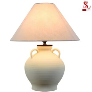 Đèn bàn ngủ gốm nghệ thuật chụp vãi zl1093