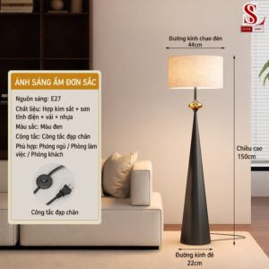Đèn cây đứng đọc sách phòng ngủ zl1044