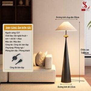 Đèn cây đứng sofa phòng khách hình nón zl1046