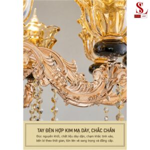 Đèn chùm cổ điển pha lê 15 tay cao cấp zl1122 den chum co dien pha le 15taycao cap zl1122 7