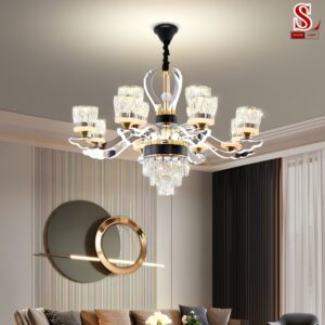 Đèn chùm cổ điển pha lê led hiện đại zl1111