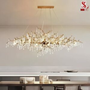Đèn chùm serip đồng trang trí zl1017