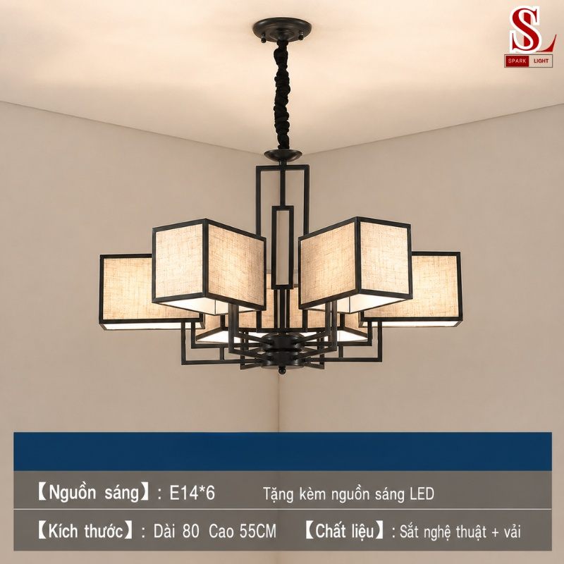 Đèn chùm thả trần cổ điển cao cấp zl1039