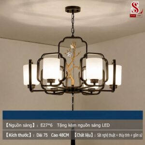 Đèn chùm thả trần cổ điển sang trọng zl1036