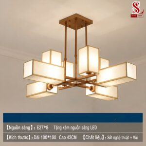 Đèn chùm thả trần phong cách cổ điển zl1034