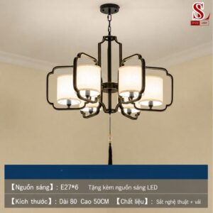 Đèn chùm thả trần phong cách cổ điển zl1040
