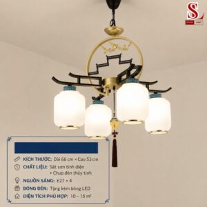 Đèn chùm thả trần phòng khách cỗ điển zl1035