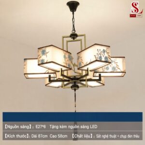Đèn chùm thả trần phòng khách sang trọng zl1033