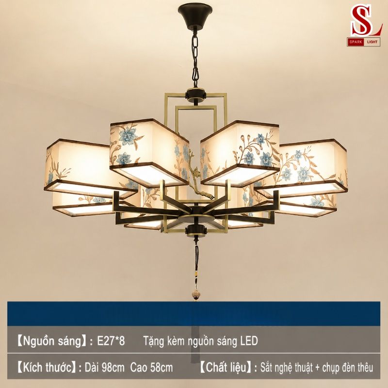 Đèn chùm thả trần phòng khách sang trọng zl1033 Đèn chùm thả trần phòng khách sang trọng zl1033 - Ảnh 4