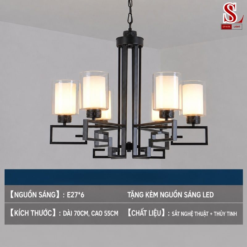 Đèn chùm thả trần trang trí cổ điển zl1043
