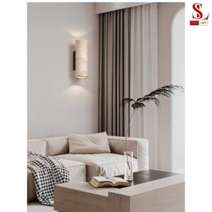 den op truong hinh tru 2 dau da travertine sl9008