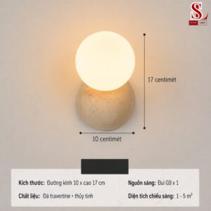 den op tuong da travertine hinh cau sl9014 6
