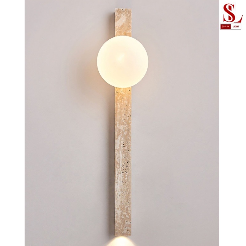 Đèn ốp tường đá travertine hình thanh đứng sl9013