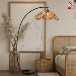 den cay dung sofa doc sach hinh bong hoa 6 canh dan zl1195