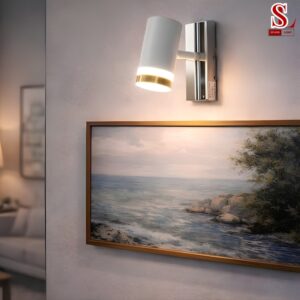 Đèn led rọi tranh rọi gương hình trụ cao cấp zl1148