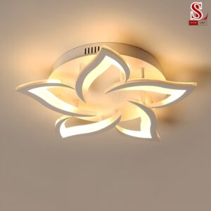 Đèn ốp trần led hình cánh sen cao cấp zl1174