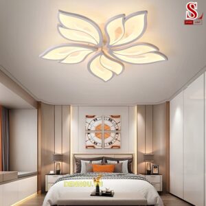 Đèn ốp trần led mica 5 cánh hồ ly cao cấp zl1170