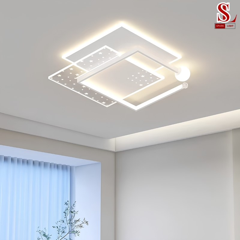 Đèn ốp trần led mica ánh sao cao cấp zl1167