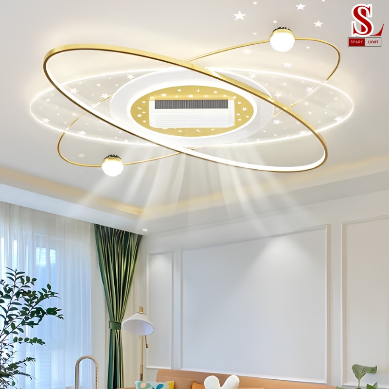 Đèn quạt led ngôi sao thiên hà cao cấp zl1161 Đèn quạt led ngôi sao thiên hà cao cấp zl1161