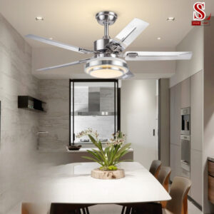 Đèn quạt ốp trần led 5 cánh cao cấp zl1206