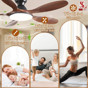den quat op tran led 5 canh go tu nhien cao cap zl1200 5