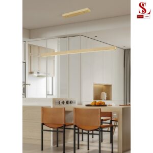 Đèn thả trần led thanh vân gỗ cao cấp zl1191