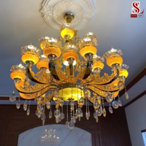 Đèn chùm pha lê cổ điển 18 tay cao cấp zl1211