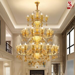 Đèn chùm pha lê cổ điển 24 tay cao cấp zl1209