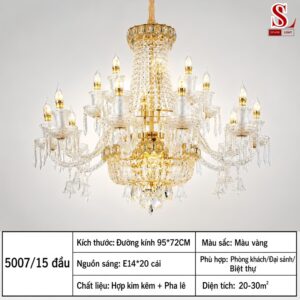 den chum pha le co dien phong khach cao cap zl1213 4